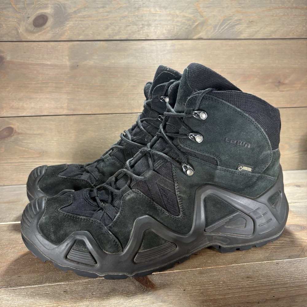 lowa zephyr gtx mid mens size 14 shoes black waterproof hiking boots